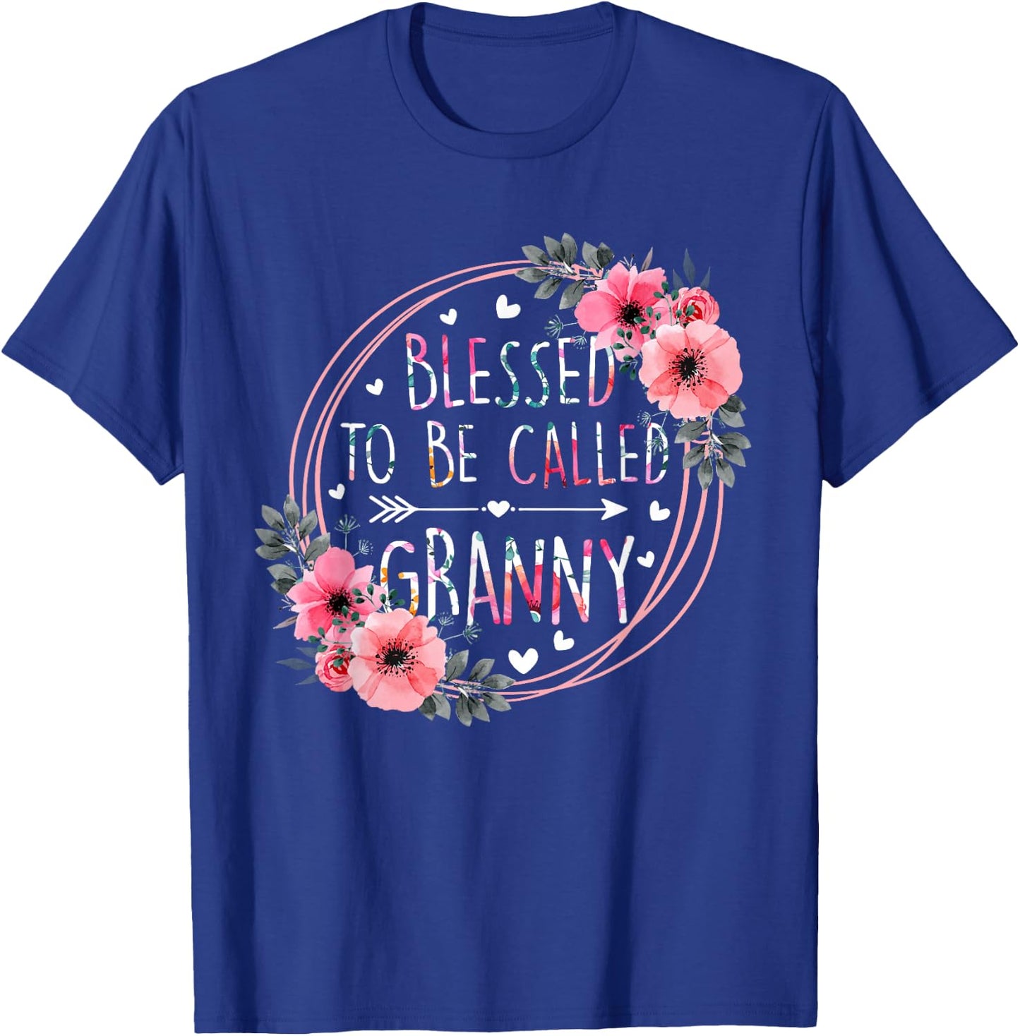 Blessed to be called Granny Mother's Day Granmda Flower T-Shirt - T-Shirt | Royal