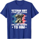 Veteran Wife It's My Life Promise To Him Husband Veteran T-Shirt - T-Shirt | Royal