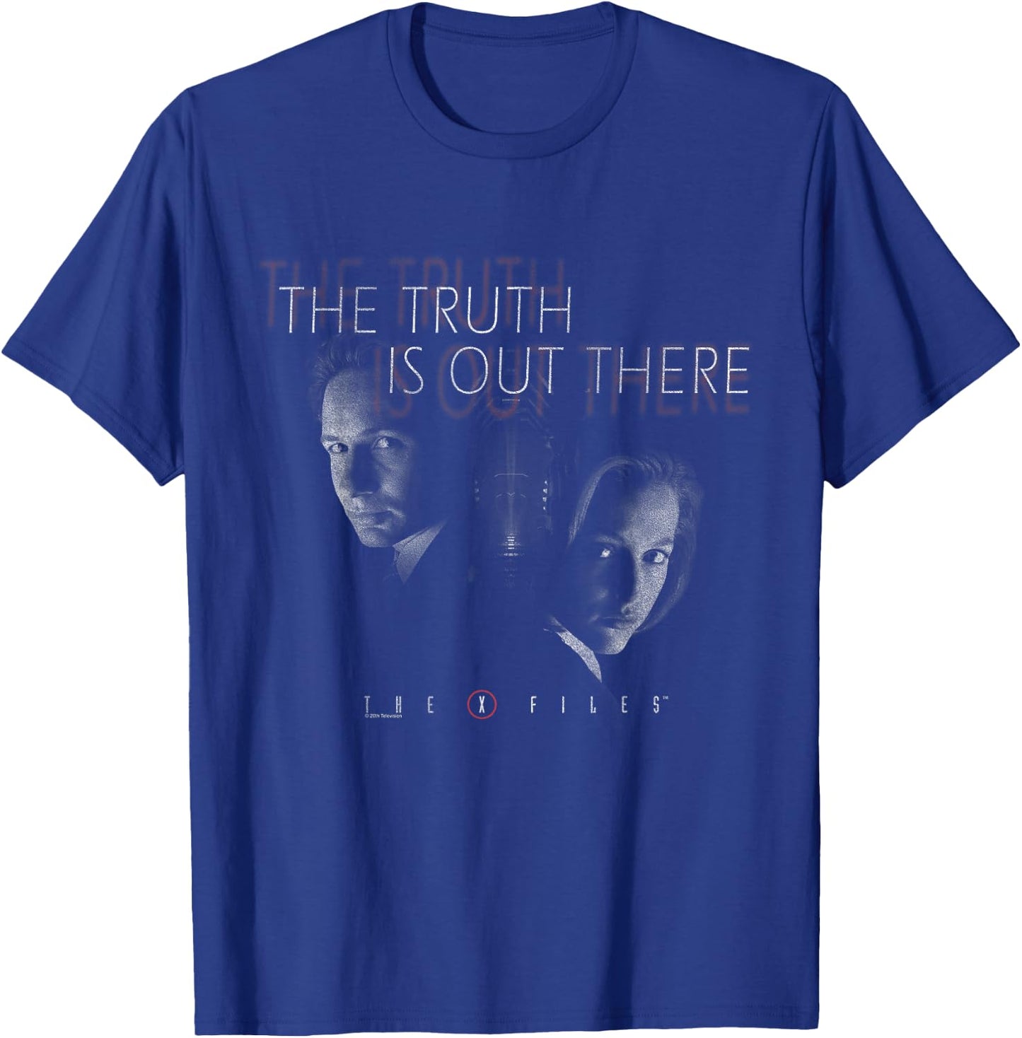 The X-Files Mulder & Scully Truth is Out There Vintage TV T-Shirt - T-Shirt | Royal