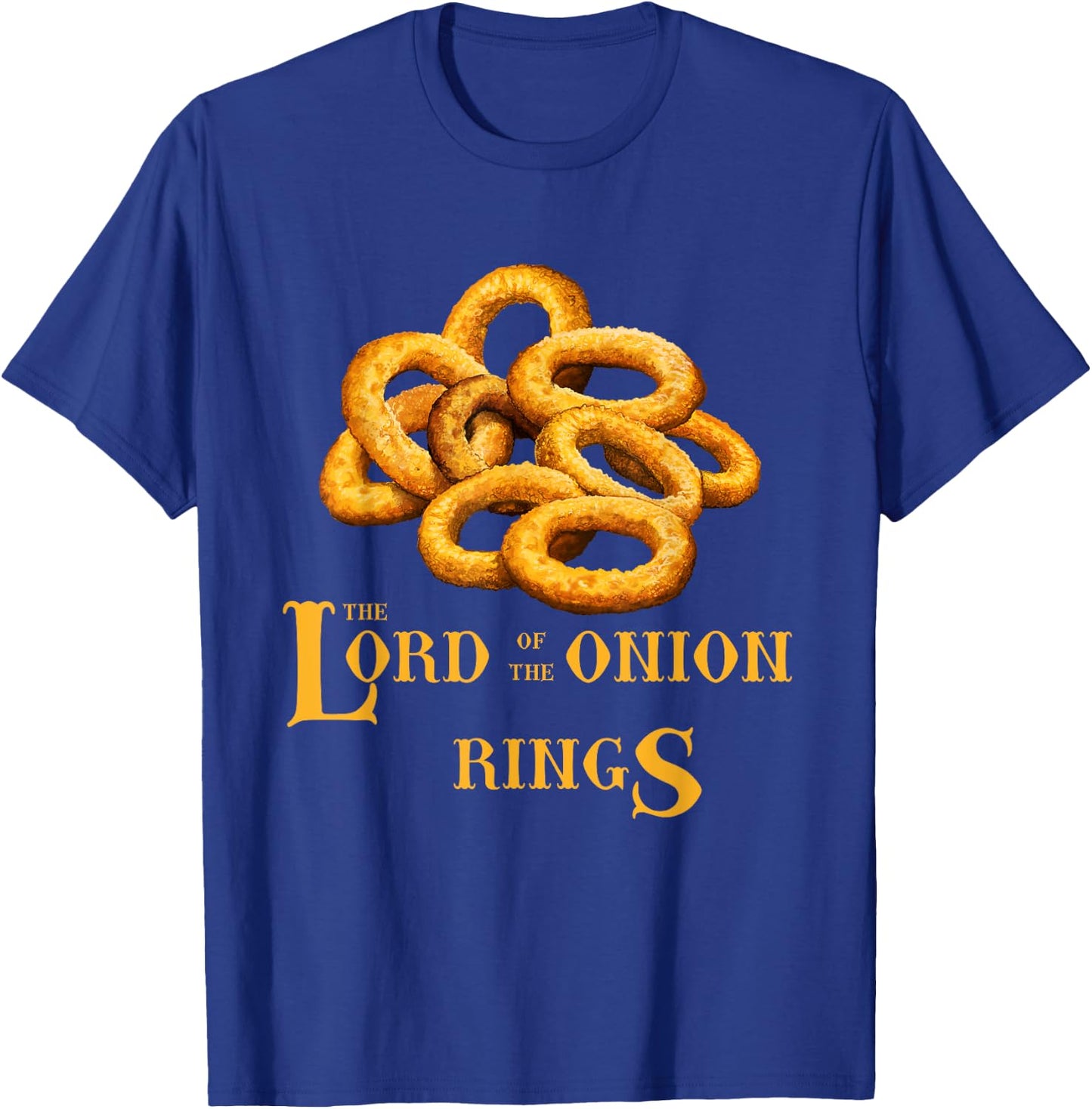 Lord Of Onion Rings Funny Foodie Movie T-Shirt - T-Shirt | Royal