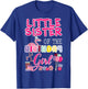 Little Sister Of The Birthday Girl Flamingo Theme Party T-Shirt - T-Shirt | Royal