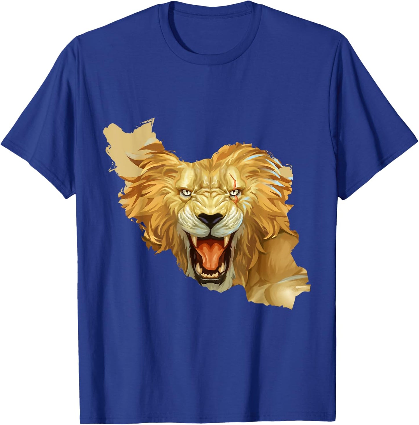 Iran Lion Map Flag | Persian Iranian Free Iran T-Shirt - T-Shirt | Royal