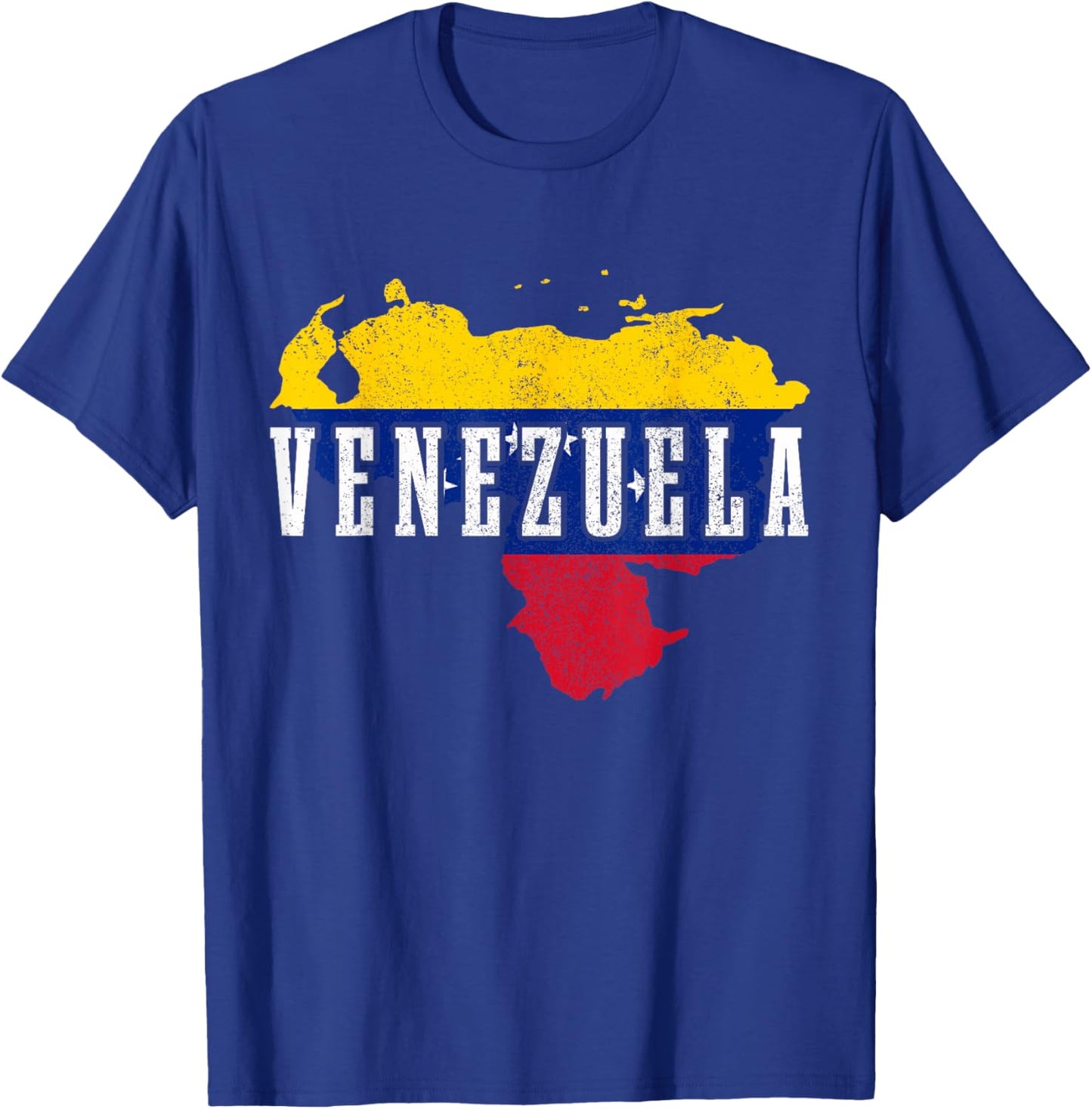 Venezuela Map Pride Venezuelan Flag T-Shirt - T-Shirt | Royal