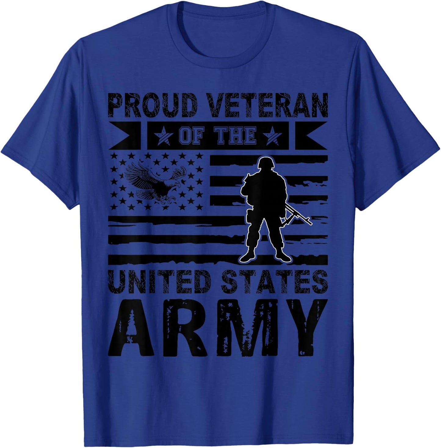 Proud Veteran of the United States Army T-Shirt - T-Shirt | Royal