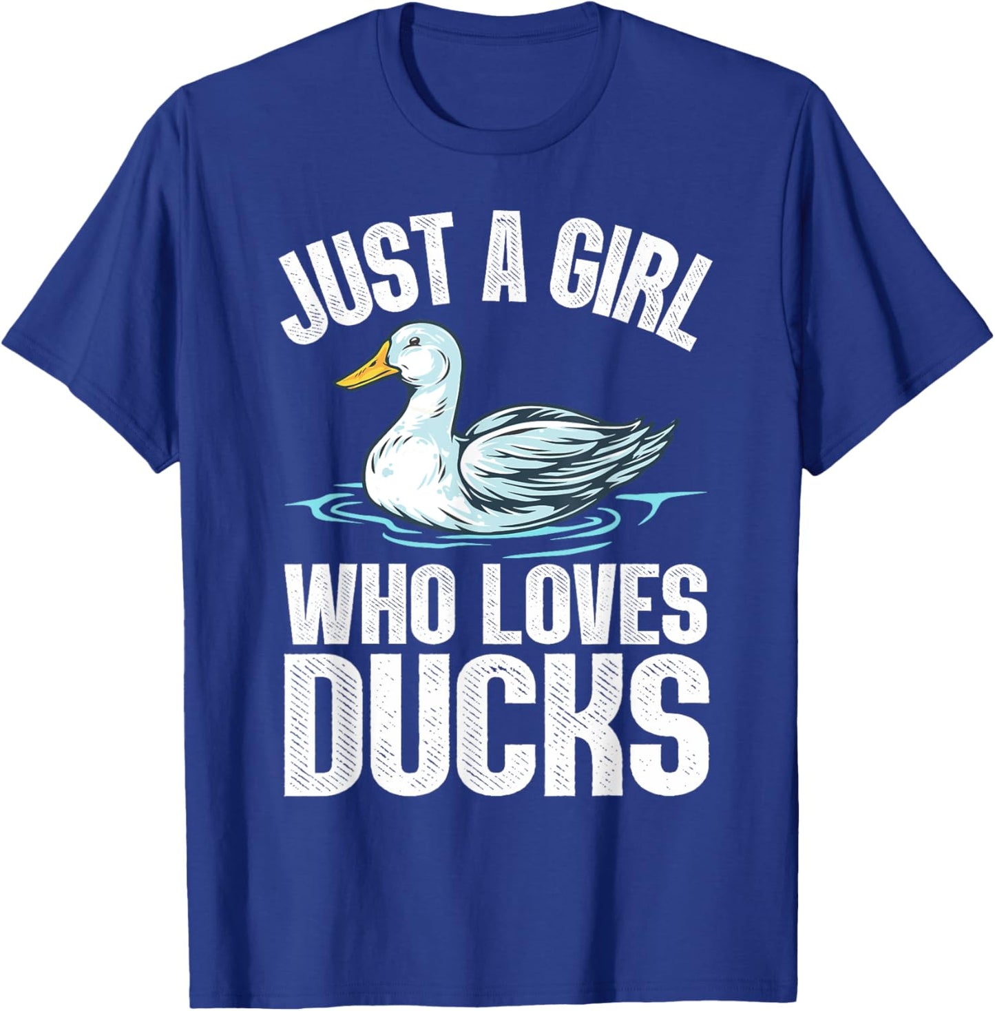 Cool Duck Girls Rubber Duck Yellow Mandarin Ducks T-Shirt - T-Shirt | Royal