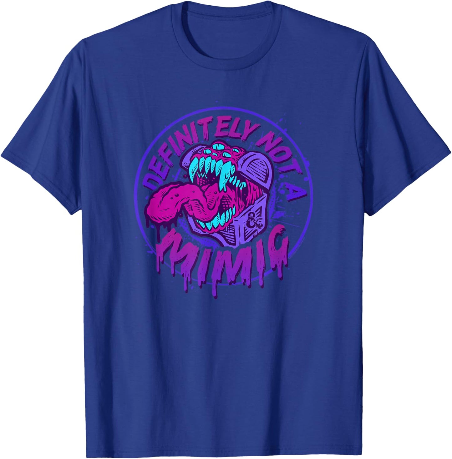 Dungeons & Dragons Definitely Not A Mimic Iconic Logo T-Shirt - T-Shirt | Royal
