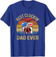 Chicken Dad Best Cluckin Dad Ever Proud Daddy Farmer T-Shirt - T-Shirt | Royal