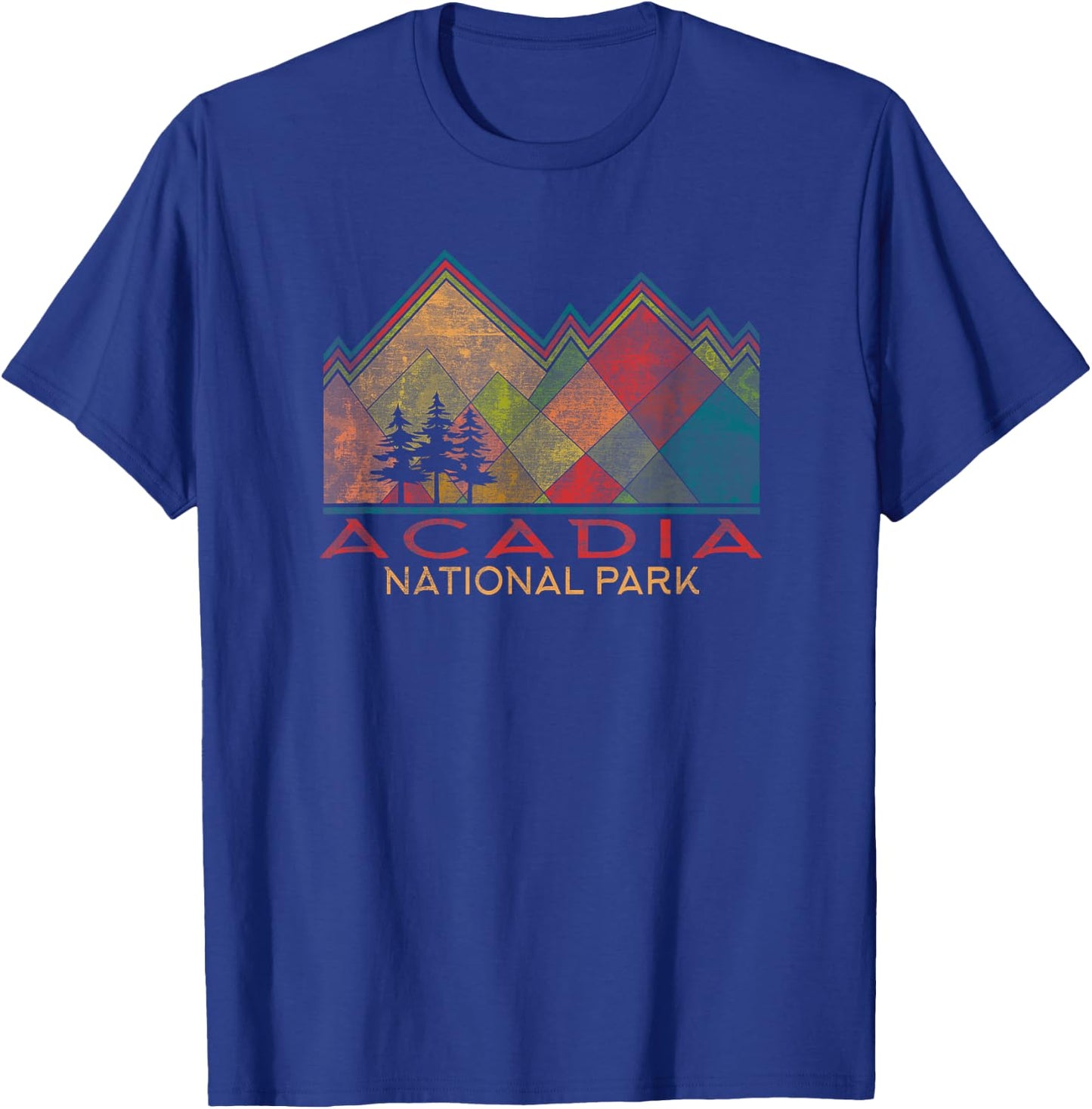Acadia National Park Destinations Graphic , -Adults, Black, Small, Short Sleeve, Classic Fit T-Shirt - T-Shirt | Royal