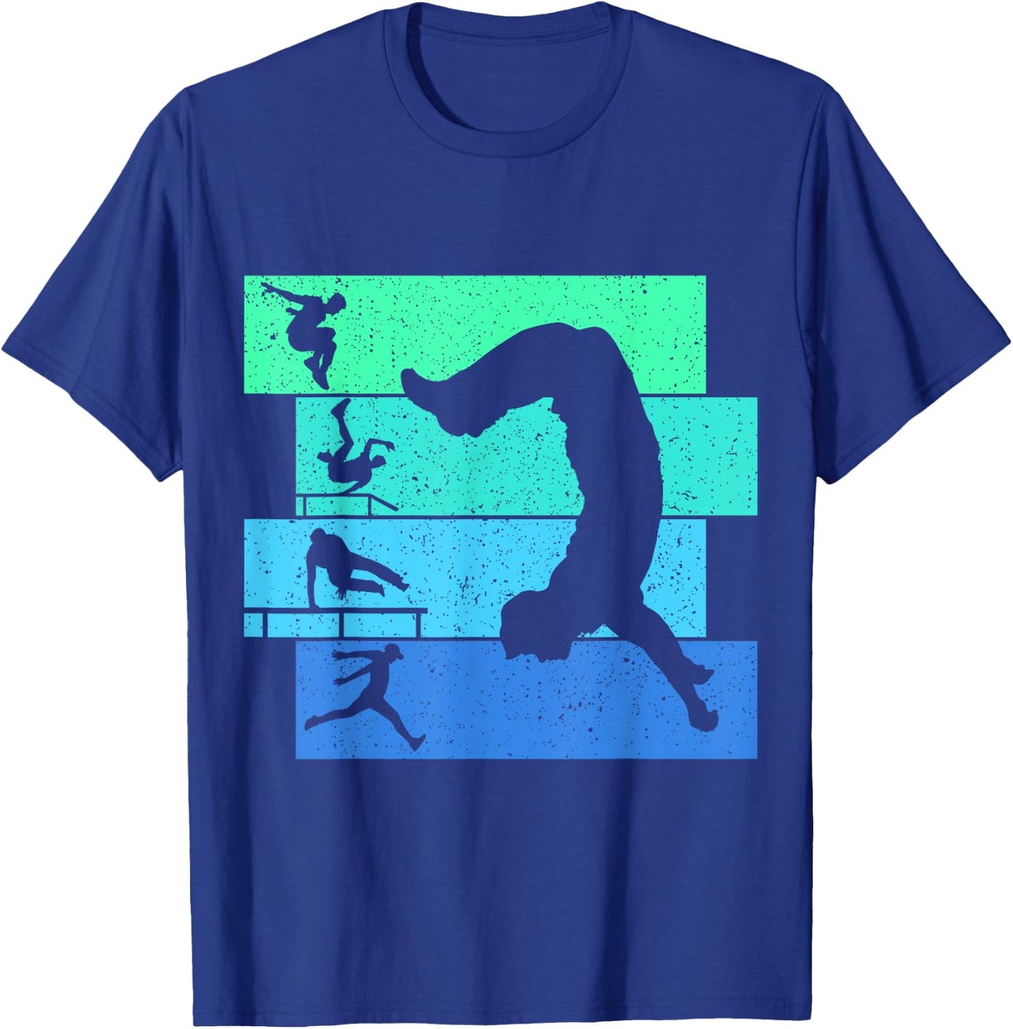 Cool Parkour & Freerunning Gifts Retro Parkour Traceur Boys Kids Men T-Shirt - T-Shirt | Royal