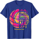 Volleyball t Shirt Teen Girls Women Christian Christ Tie Dye T-Shirt - T-Shirt | Royal