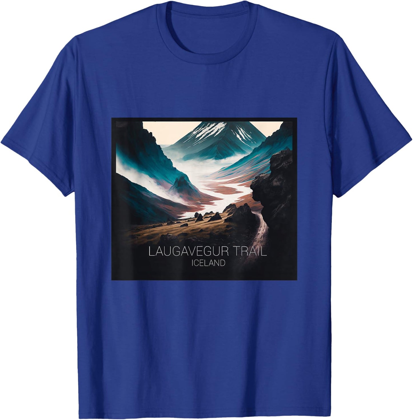 Laugavegur Trail Iceland T-Shirt - T-Shirt | Royal