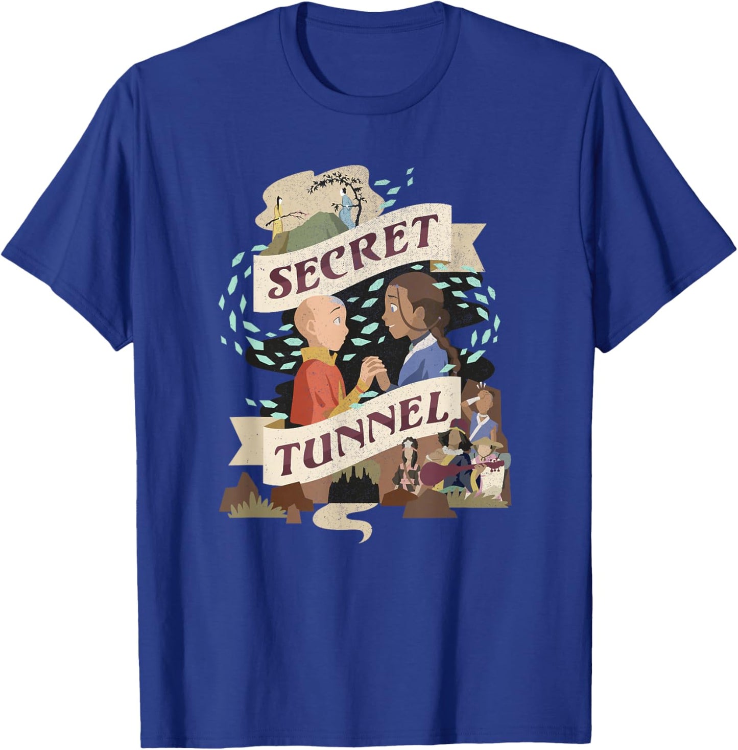 Avatar: The Last Airbender Aang & Katara Secret Tunnel T-Shirt - T-Shirt | Royal