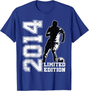 11th Birthday Soccer Limited Edition 2014 11 Years Old T-Shirt - T-Shirt | Royal