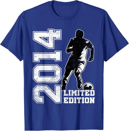 11th Birthday Soccer Limited Edition 2014 11 Years Old T-Shirt - T-Shirt | Royal