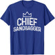 Chief Sandbagger Golf Gag Gifts Novelty T-Shirt - T-Shirt | Royal