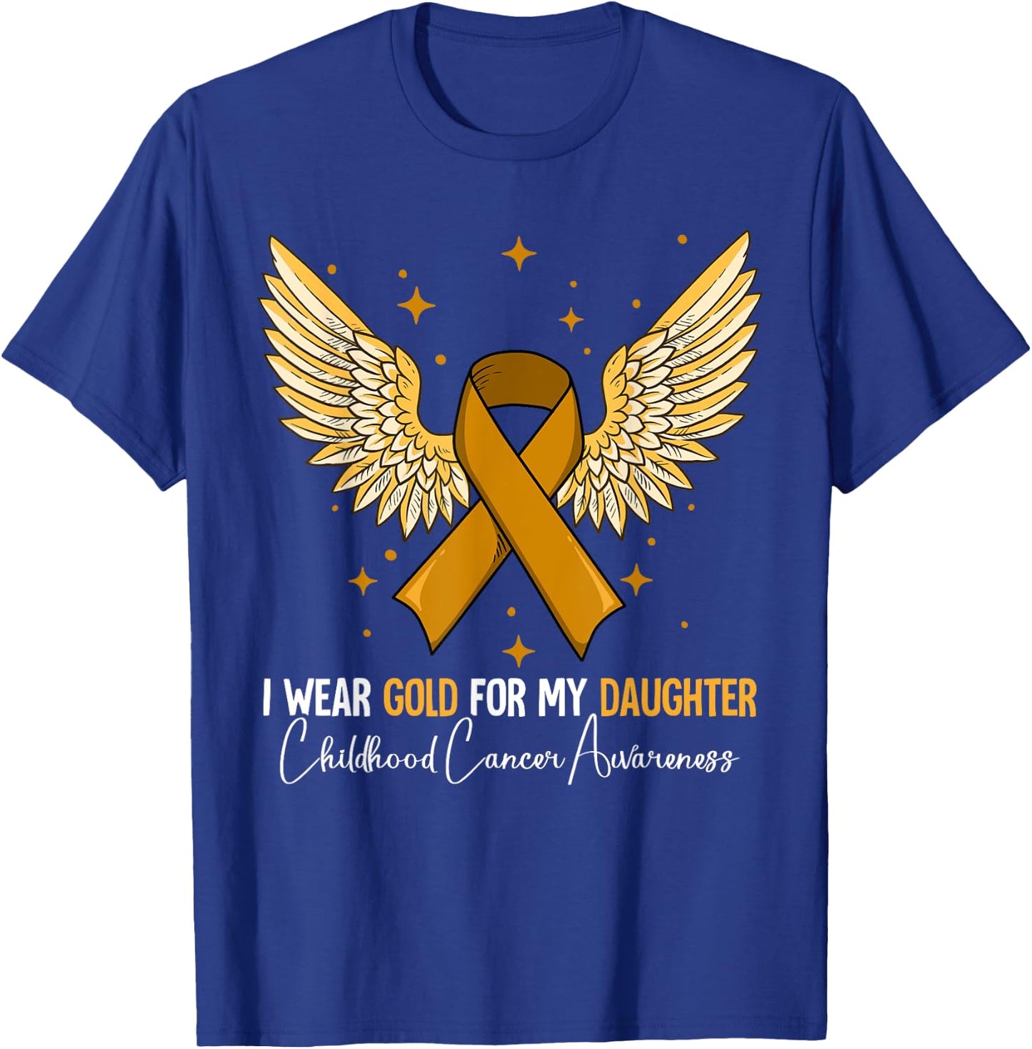 Daughter Childhood Cancer Awareness T-Shirt - T-Shirt | Royal
