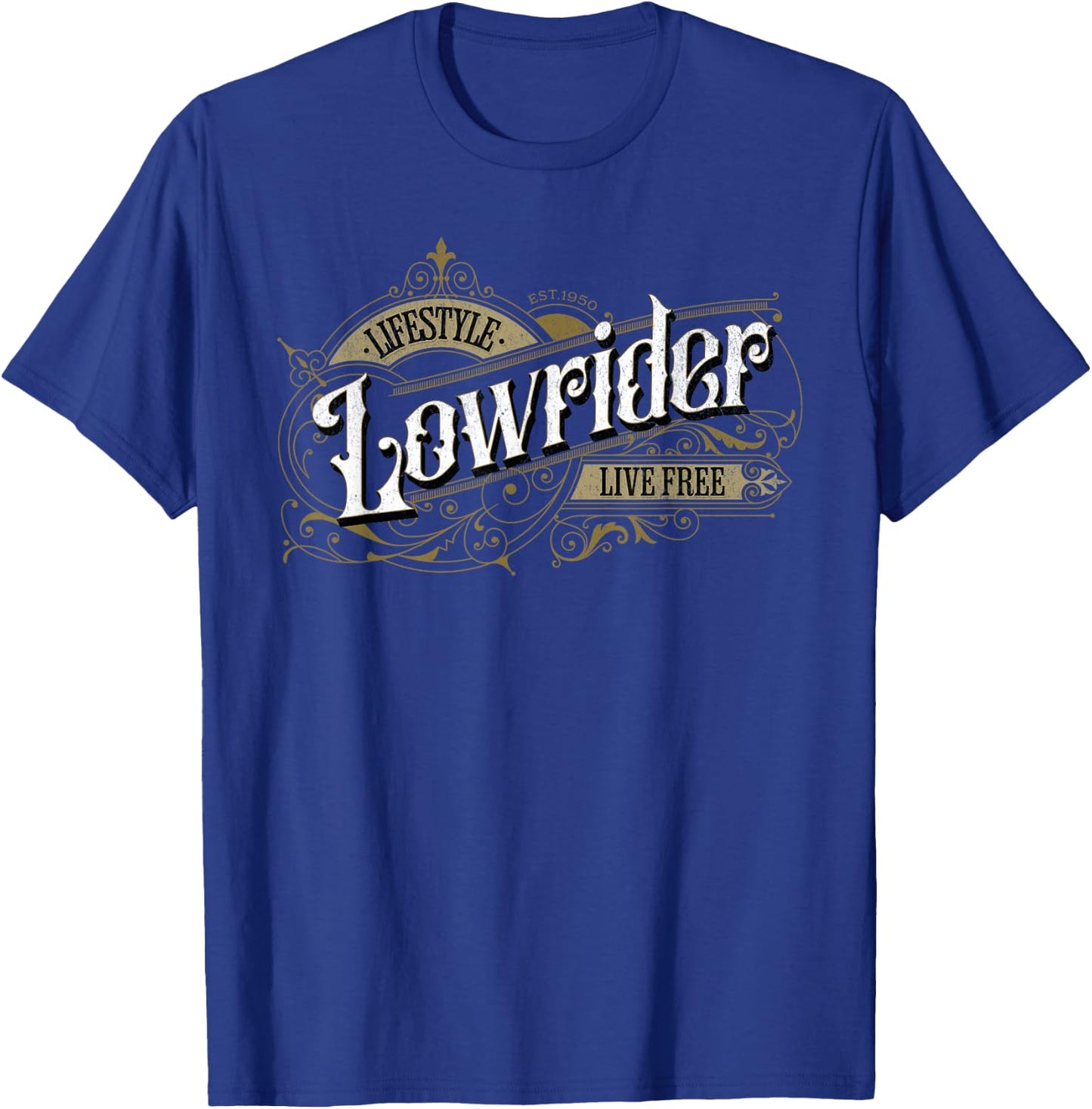 Lowrider Lifestyle - Low Rider Car T-Shirt - T-Shirt | Royal