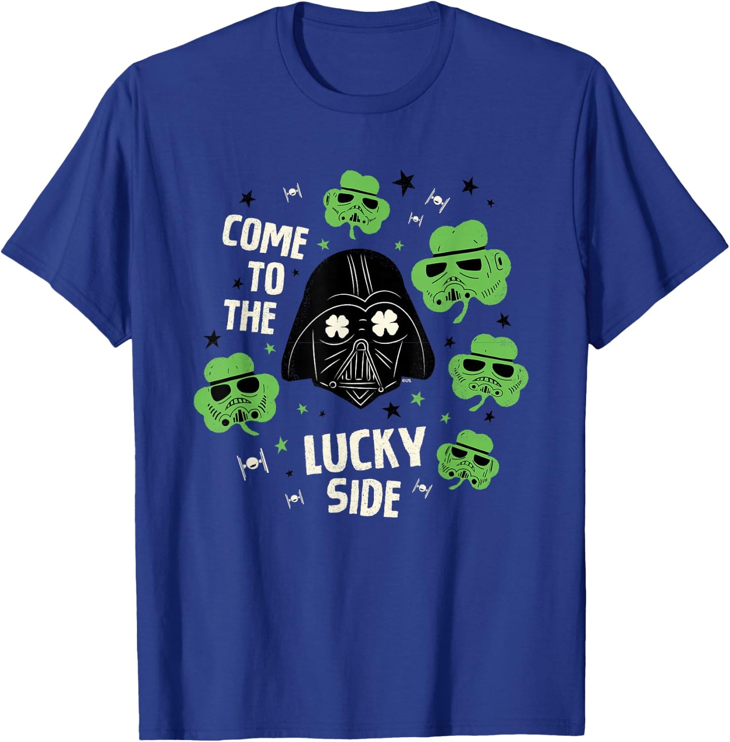 Star Wars Darth Vader The Lucky Side St. Patrick’s Day T-Shirt - T-Shirt | Royal