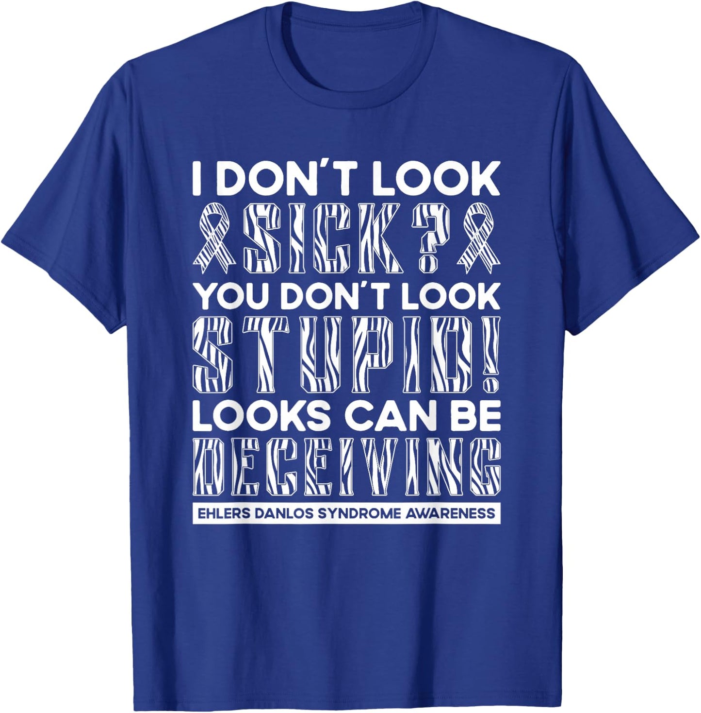 Ehlers Danlos Syndrome Awareness Connective Tissue Disorder T-Shirt - T-Shirt | Royal