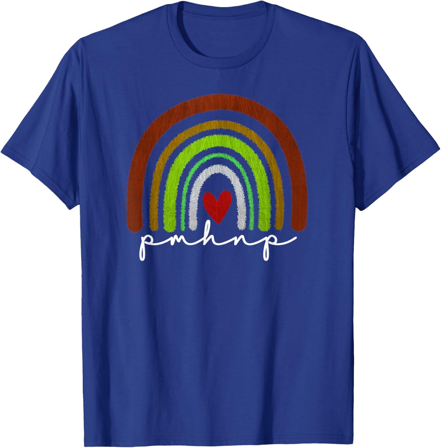 PMHNP Rainbow Psychiatric Mental Health Nurse Practitioner T-Shirt - T-Shirt | Royal