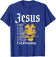 Jesus Is My God King Lord Savior Protector Lion Christian T-Shirt - T-Shirt | Royal