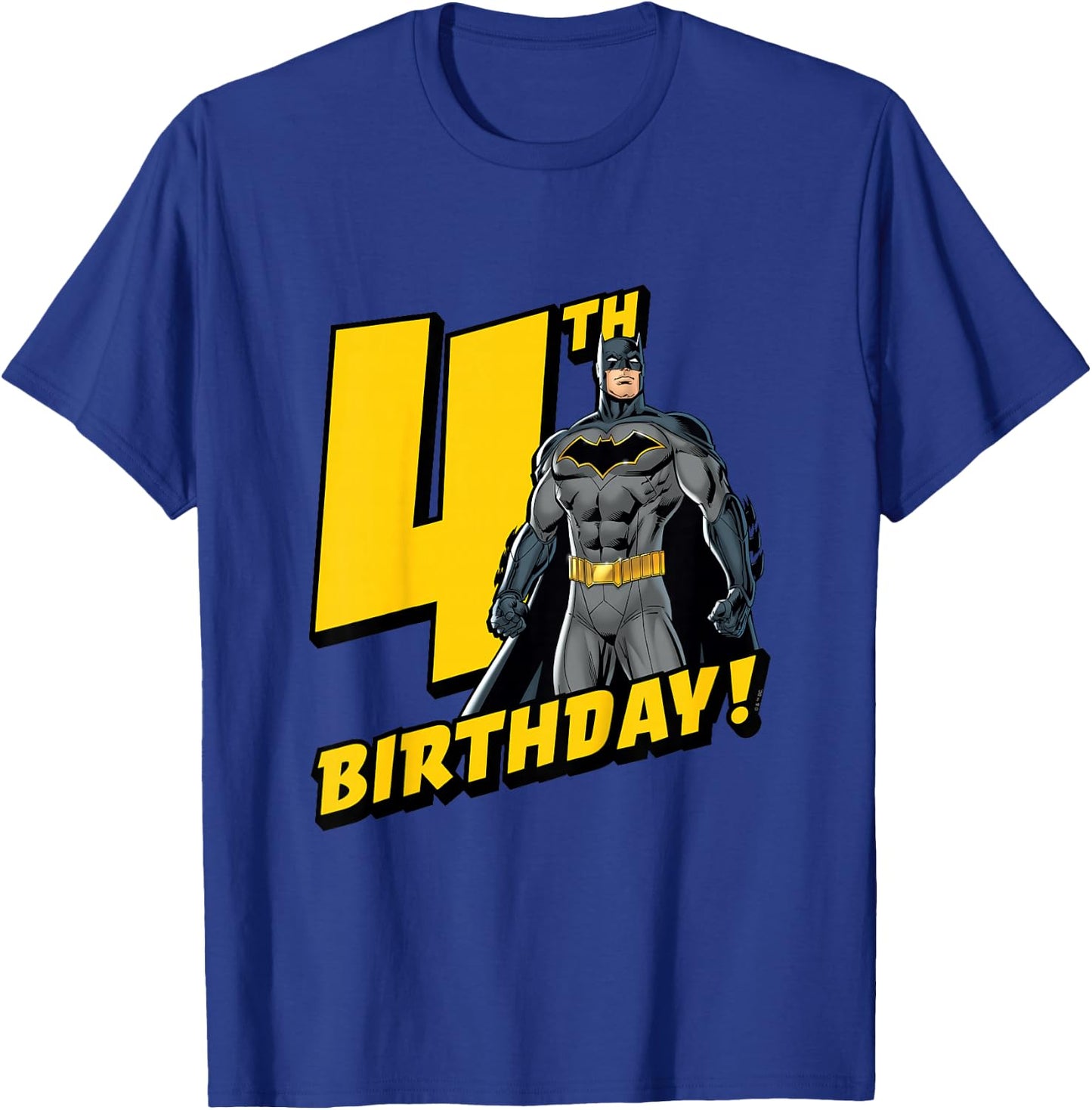Batman 4th Birthday T-Shirt - T-Shirt | Royal