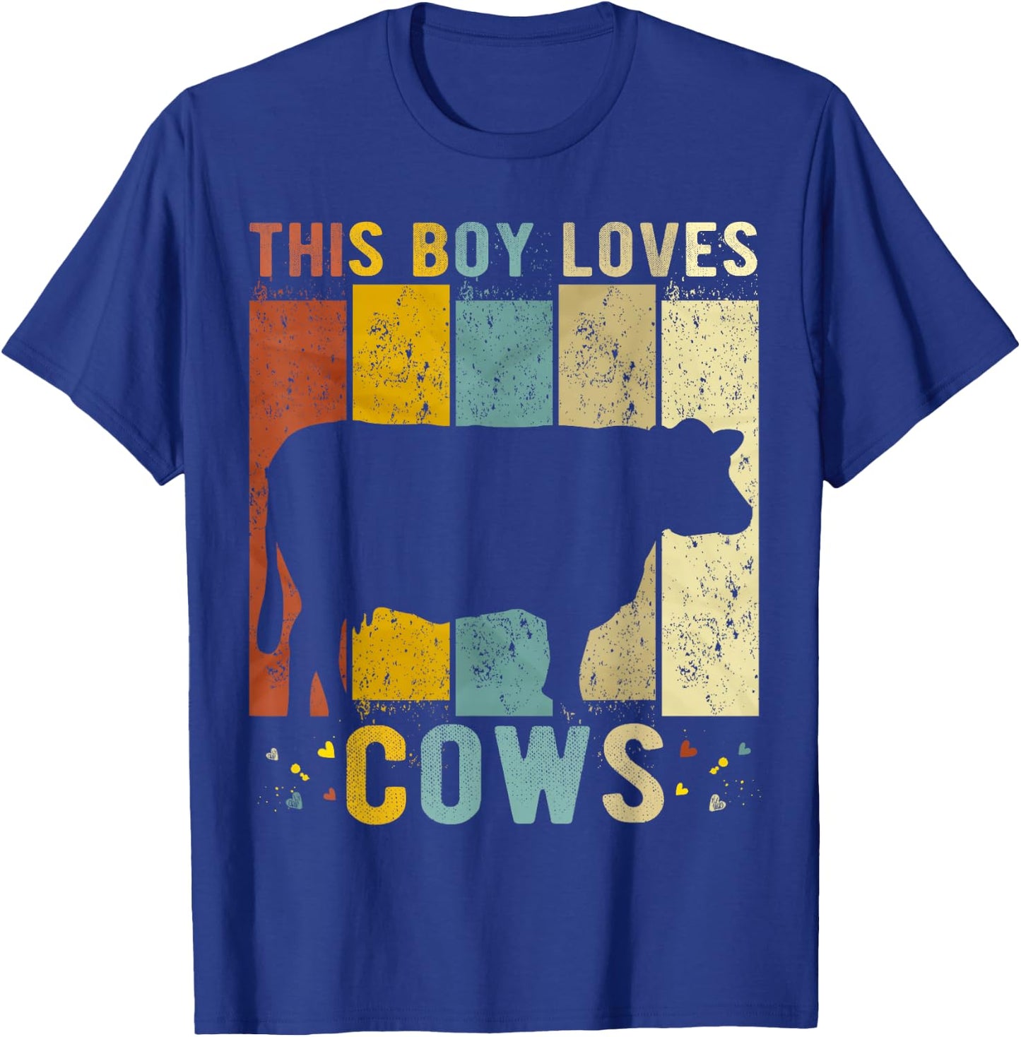 This Boy Loves Cows Boys Cow T-Shirt - T-Shirt | Royal