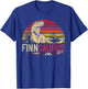 Finn Saurus Funny Personalized Dinosaur T Rex Name Boys Gift T-Shirt - T-Shirt | Royal