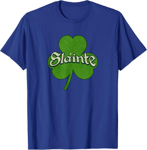 Vintage Slainte Irish St Patricks Day T-Shirt - T-Shirt | Royal