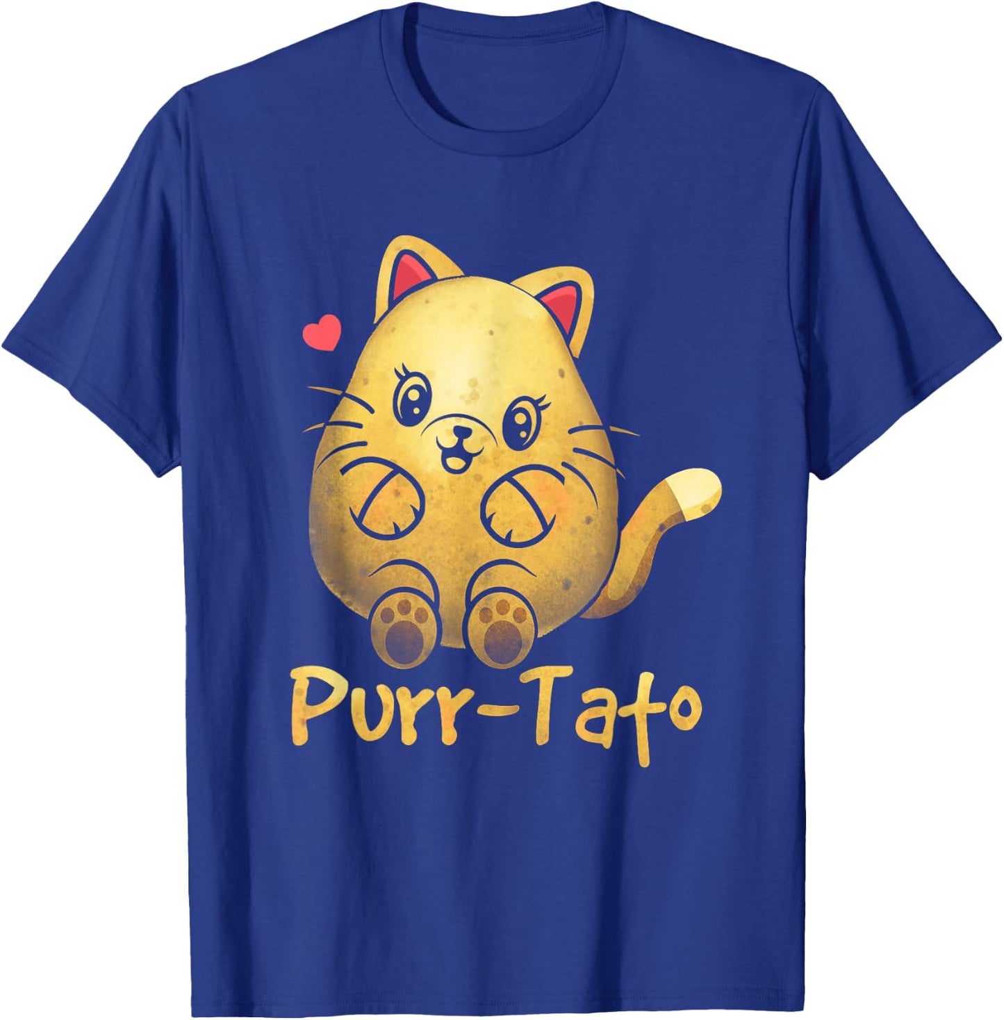 Purrtato Cat Purr Potato Cat Lover Vegetarian Idaho Potatoes T-Shirt - T-Shirt | Royal