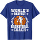 World's Okayest Basketball Coach Player T-Shirt - T-Shirt | Royal