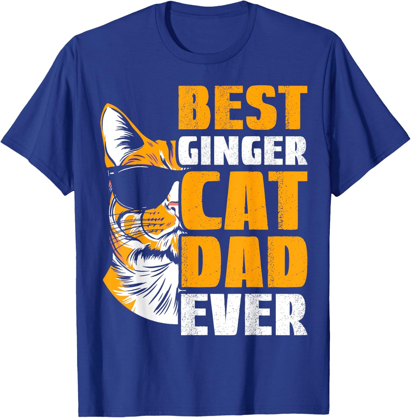 Best Ginger Cat Dad Ever Cat Lover Kids T-Shirt - T-Shirt | Royal