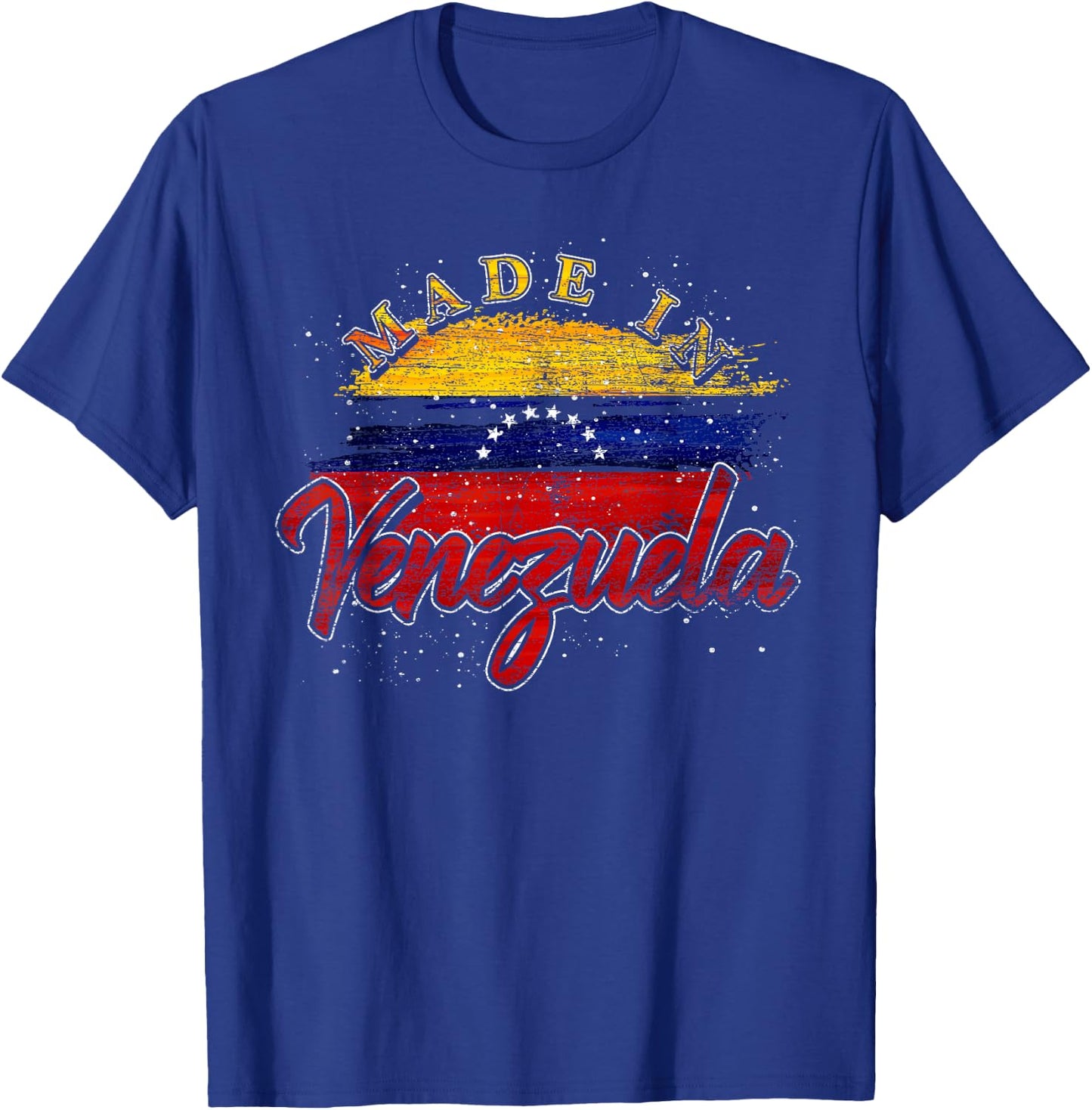 Latin American Gift Proud Venezuelan Made in Venezuela Small T-Shirt - T-Shirt | Royal