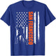 San Francisco Baseball Flag USA Vintage Patriotic Baseball T-Shirt - T-Shirt | Royal