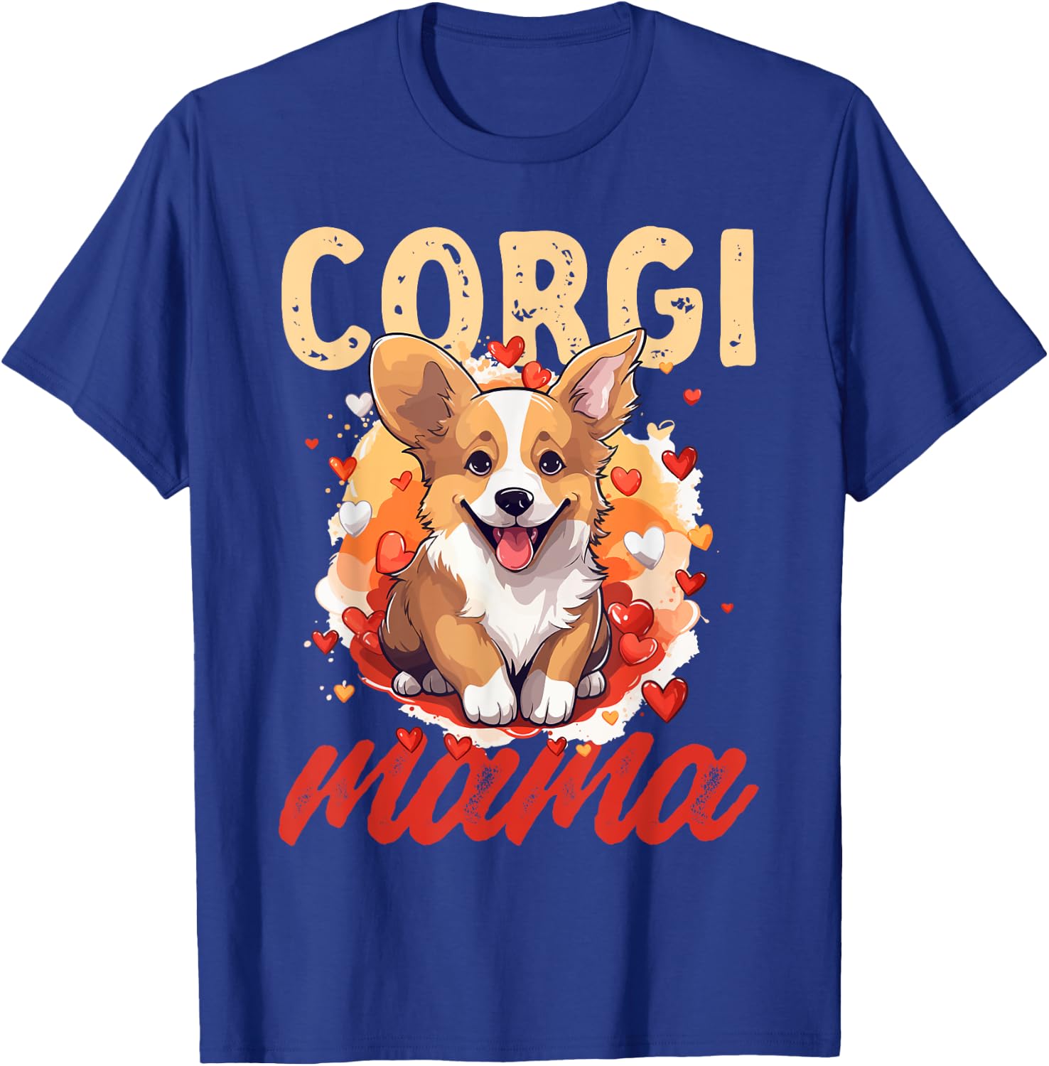 Pembroke Welsh Corgi - Corgi Mama T-Shirt - T-Shirt | Royal