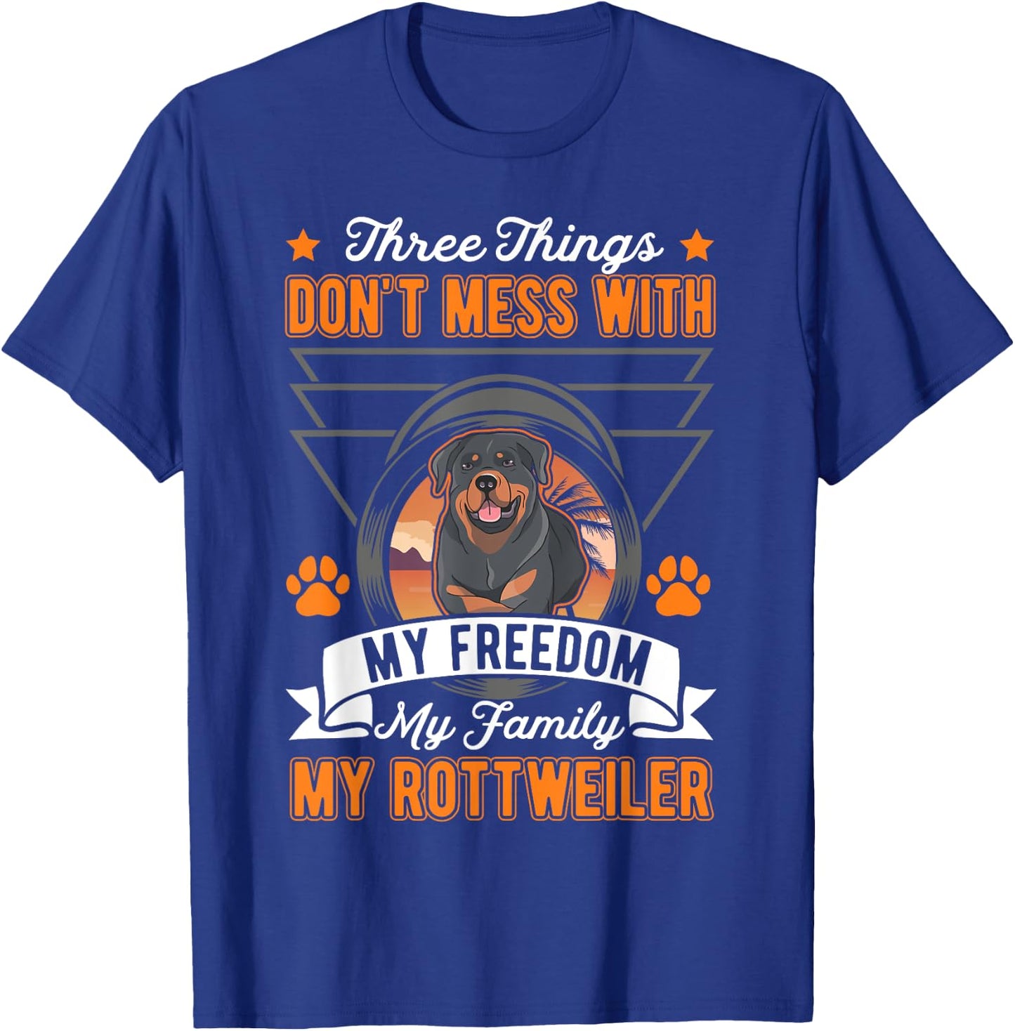 Rottweiler Freedom Family Rotti Rottweiler T-Shirt - T-Shirt | Royal