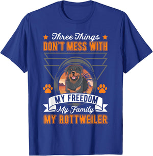 Rottweiler Freedom Family Rotti Rottweiler T-Shirt - T-Shirt | Royal