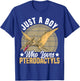 Just A Boy Who Loves Pterodactyls Dinosaur Lover Boys Dino T-Shirt - T-Shirt | Royal