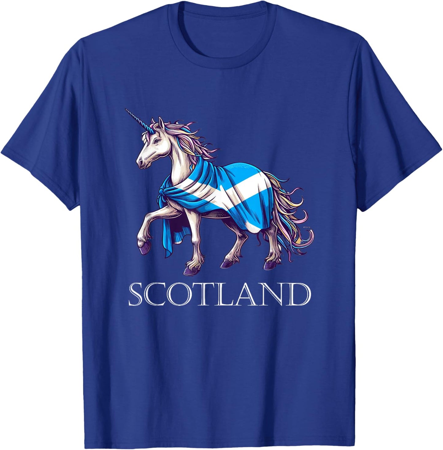 Scottish Pride Scotland Unicorn Scotland Flag Saltire T-Shirt - T-Shirt | Royal