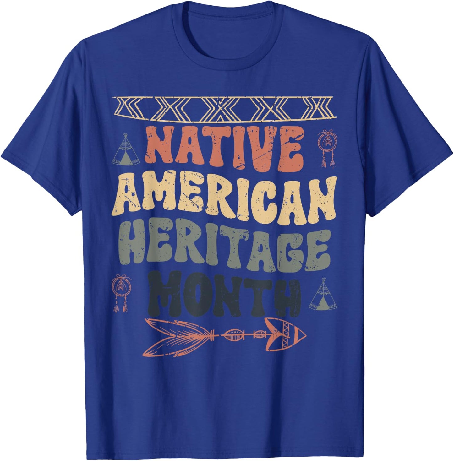 National Native American Heritage Month Indigenous Kids 2025 T-Shirt - T-Shirt | Royal