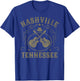 Nashville Tennessee Travel Vintage T-Shirt - T-Shirt | Royal