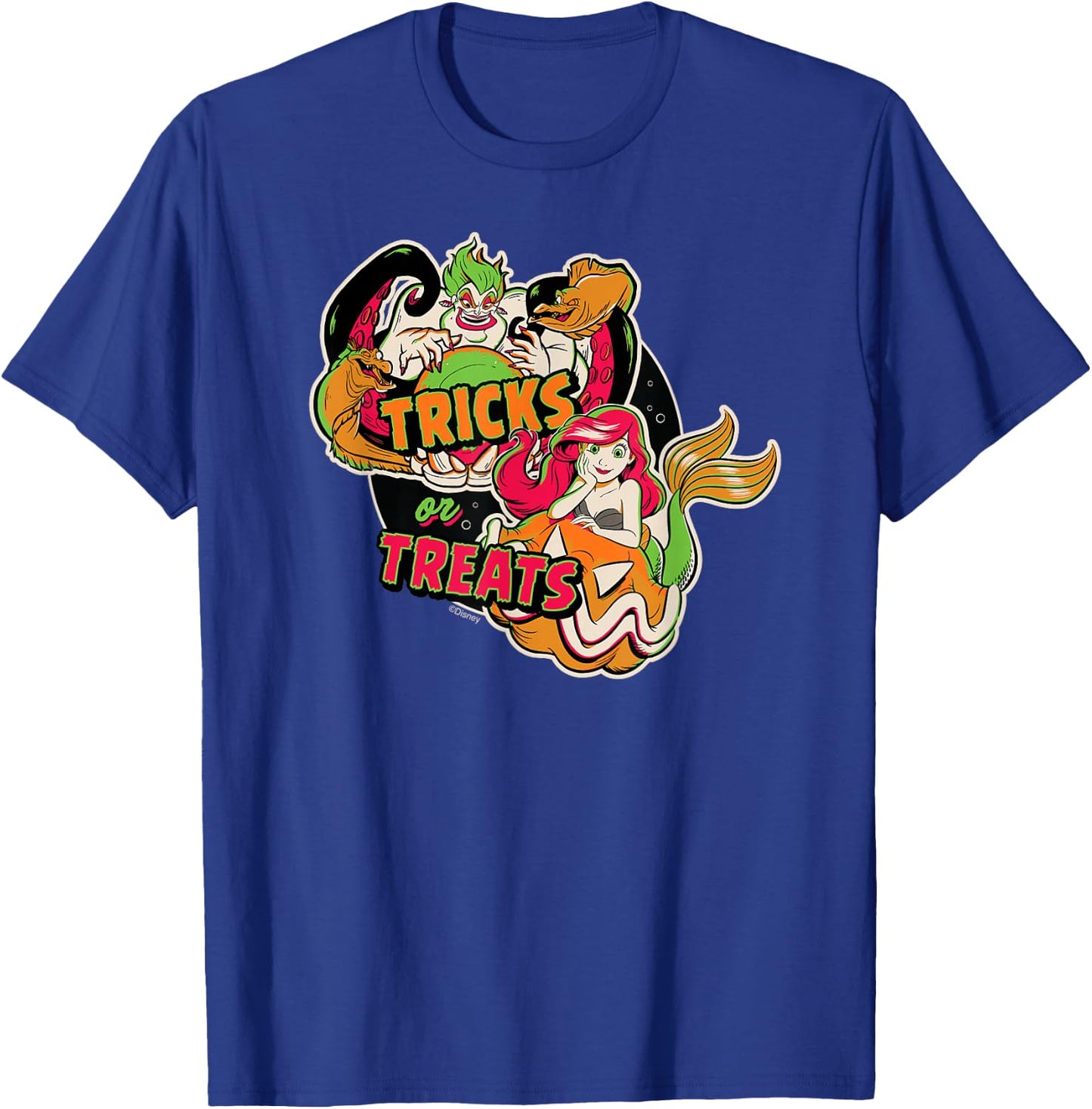 Disney Princess The Little Mermaid Ariel & Ursula Halloween T-Shirt - T-Shirt | Royal