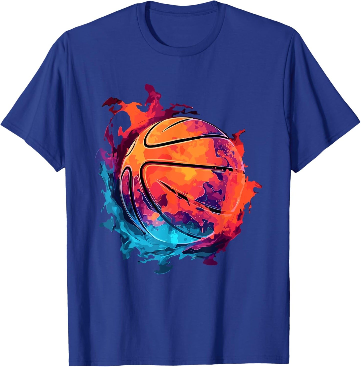 Colorful Basketball Player Outfit Slam Dunk Boys T-Shirt - T-Shirt | Royal