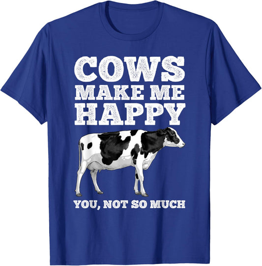 Cool Cow Art Women Farmers & Dairy Lovers T-Shirt - T-Shirt | Royal