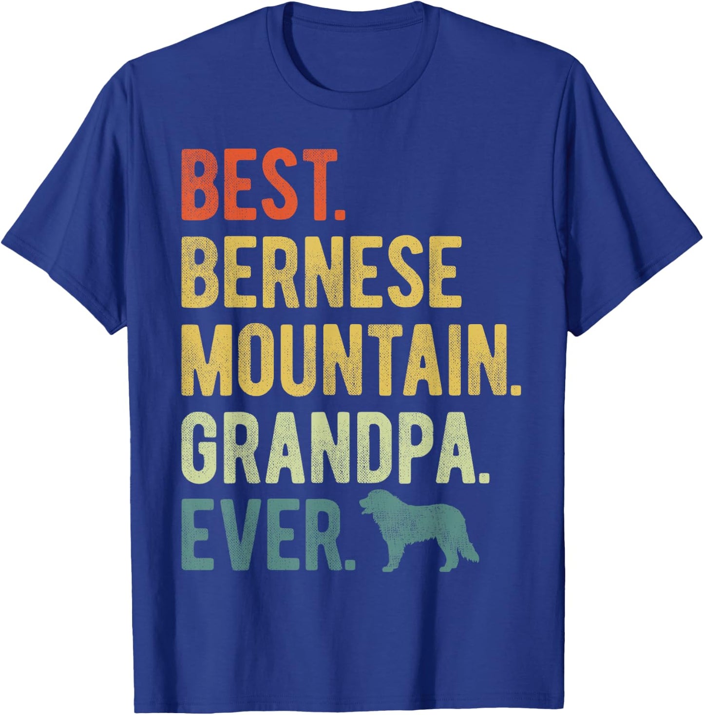 Best Bernese Mountain Grandpa Ever Dog Lovers Father's Day Women T-Shirt - T-Shirt | Royal