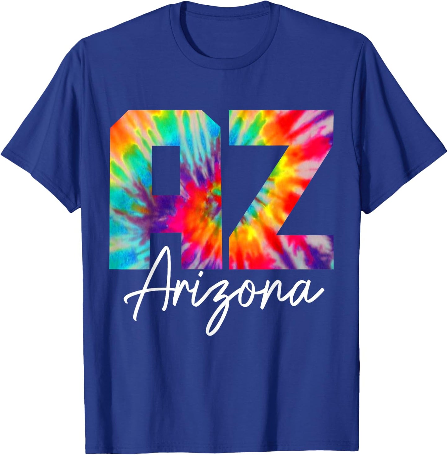 Arizona Tie Dye AZ Vintage/Retro T-Shirt - T-Shirt | Royal