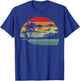 Palm Tree Retro Tropical Beach Vintage 70s 80s Style Summer T-Shirt - T-Shirt | Royal