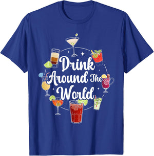 Drink Around The World I Drink Around The World T-Shirt - T-Shirt | Royal