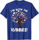 I'm With The Banned | Librarian Reader Banned Books T-Shirt - T-Shirt | Royal
