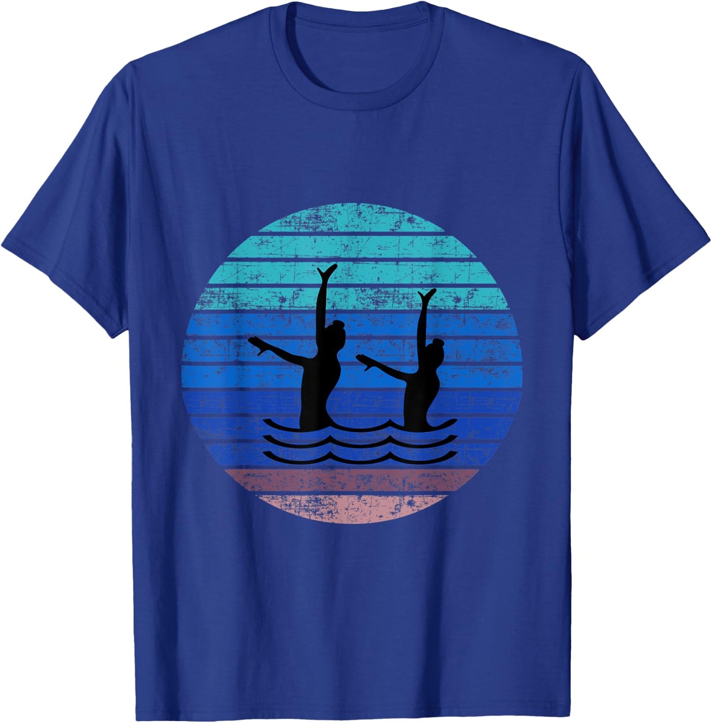 Synchron Swim Artistic Girls Synchronized Swimming Swimmers T-Shirt - T-Shirt | Royal